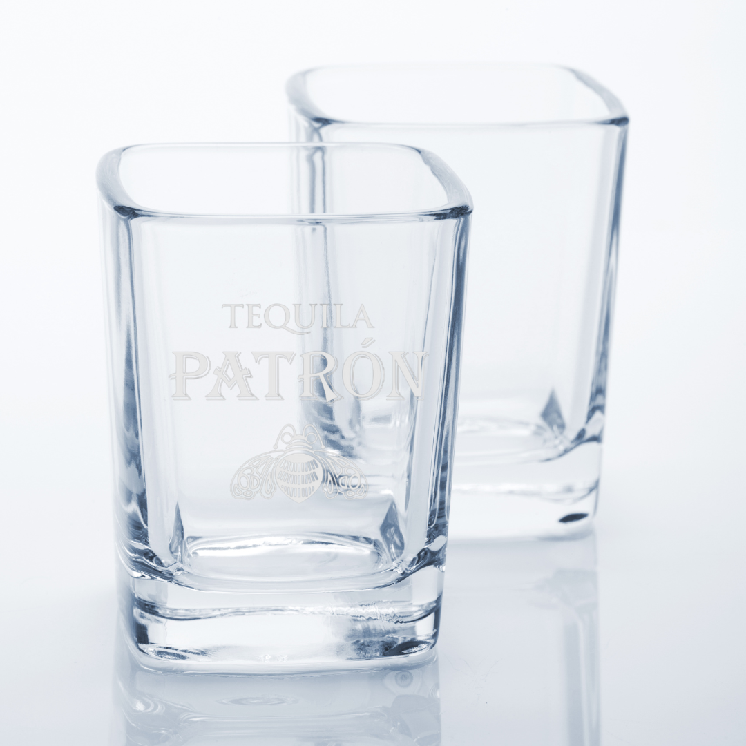 Custom Engraved Patron Tequila Shot Glass – 2.2 oz Capacity NEW