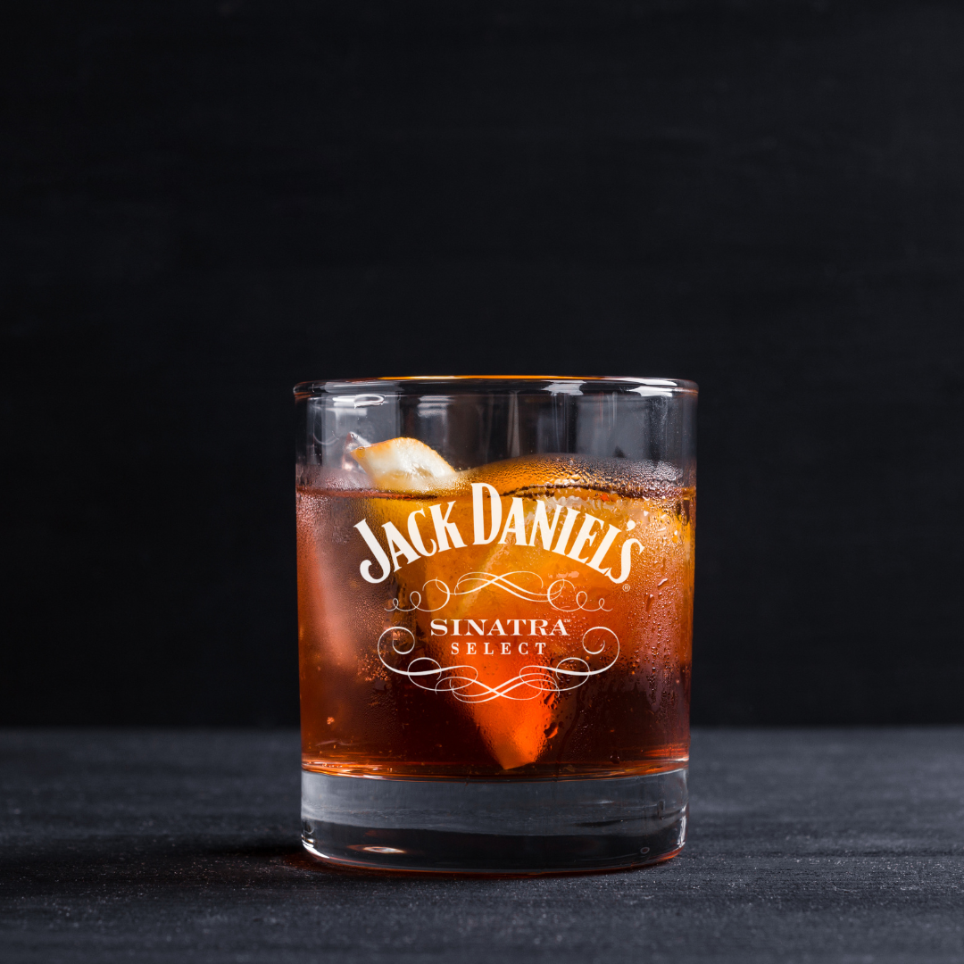Custom Engraved Jack Daniels Sinatra Select Whiskey Glass – 11 oz Standard Rock
