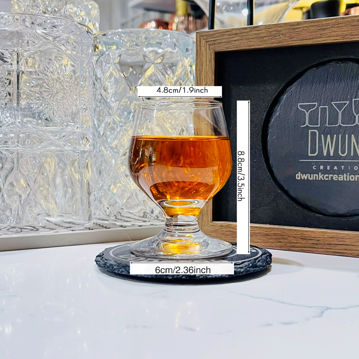 Custom Engraved Classic Mustang Tasting Glass – 3.5 oz Snifter