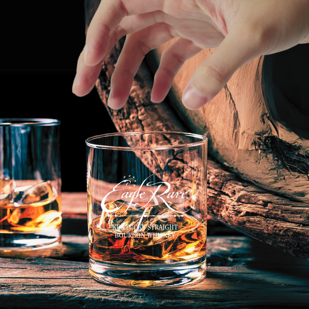 Custom Engraved Eagle Rare 17 Years Whiskey Glass – 7 oz Rocks Glass