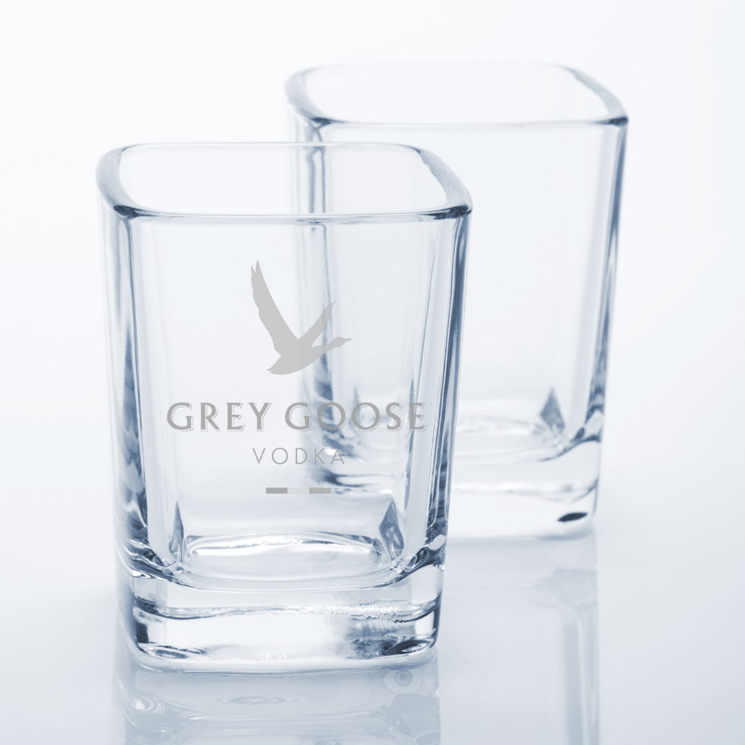 Custom Engraved Grey Goose Vodka Shot Glass – 2.2 oz Capacity NEW