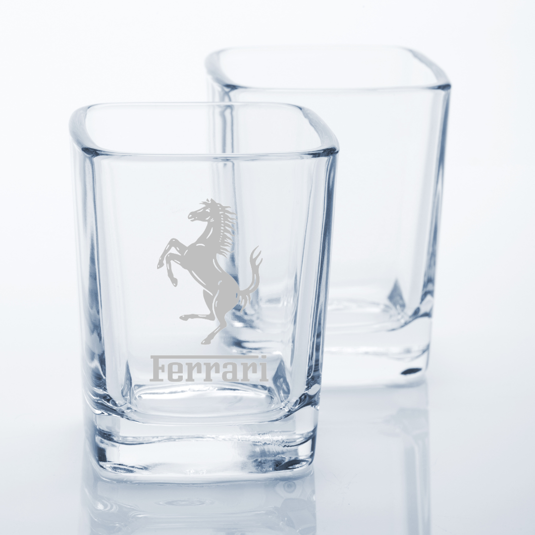 Custom Engraved Ferrari Shot Glass – 2.2 oz Capacity NEW