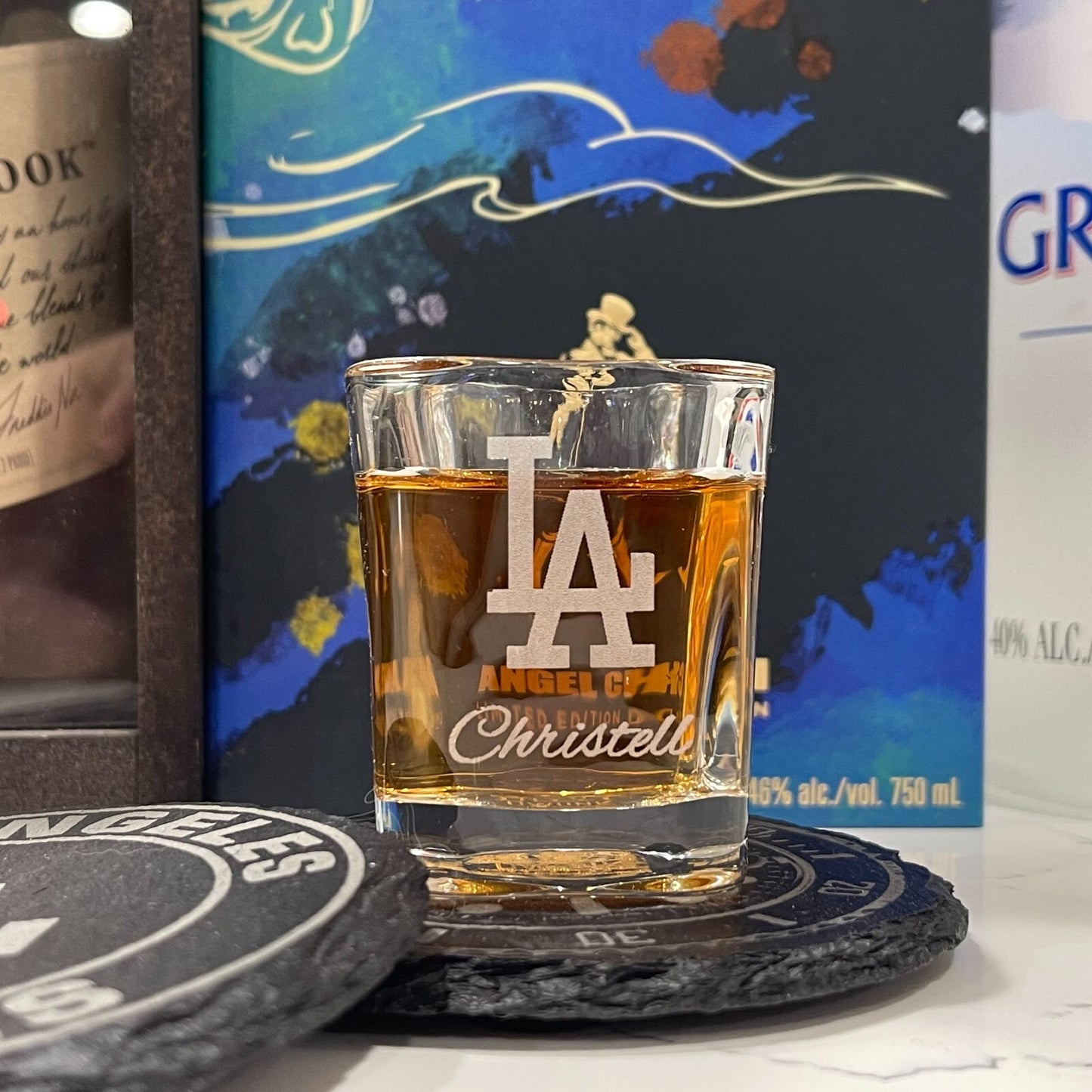 Custom Engraved Logo, Name, Initial Whiskey Glass 11 oz Standard Rocks Glass NEW