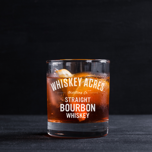 Whiskey Acres Straight Bourbon Whisky Collectables Glass 11oz