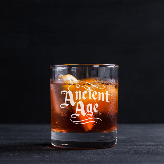 Ancient Age Straight Bourbon Whiskey Collectables Glass 11oz