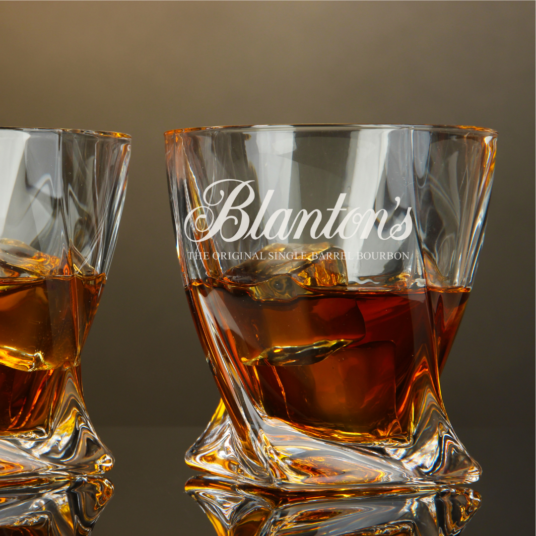 Blanton's Bourbon Twisted Whiskey Glass 10oz