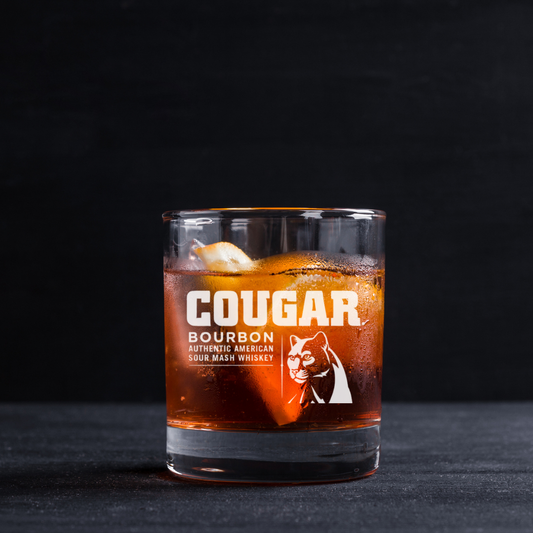 Cougar Bourbon Whiskey Collectables Glass 11oz