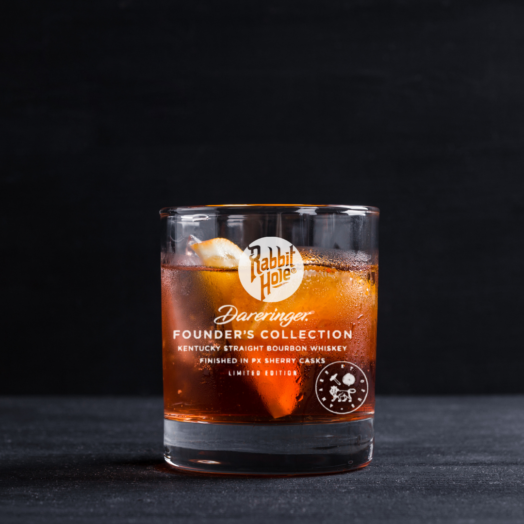Rabbit Hole Dareringer Straight Bourbon Whiskey Collectables Glass 11oz