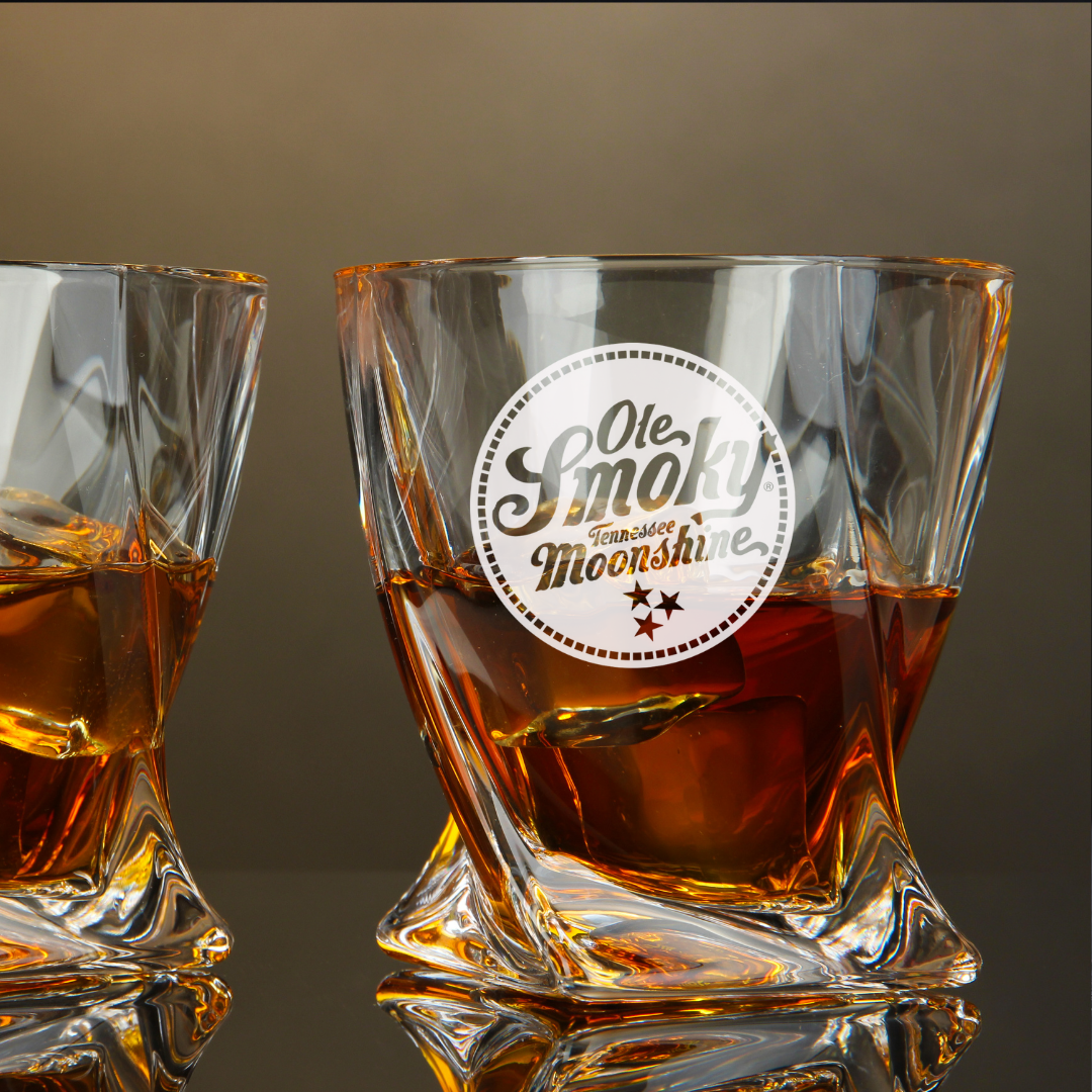 Ole Smoky Whiskey Twisted Whiskey Glass 10oz
