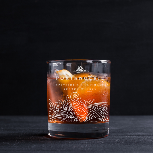 Portknockie Speyside Single Malt Scotch Whisky Collectables Glass 11oz