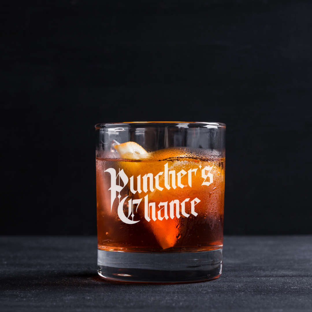 Puncher's Chance Bourbon Collectables Glass 11oz