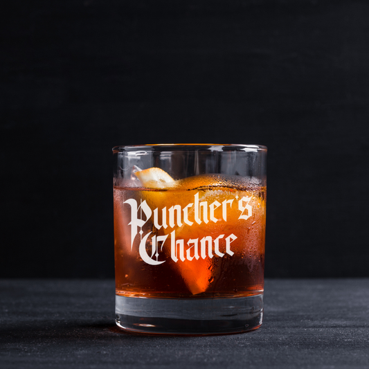 Puncher's Chance Bourbon Collectables Glass 11oz