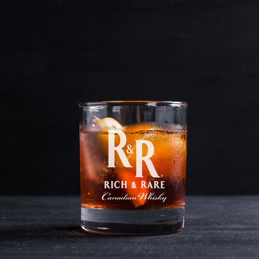 Rich & Rare Canadian Whiskey Collectables Glass 11oz
