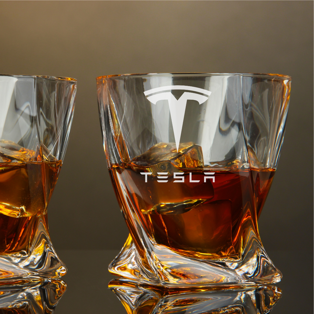 Tesla Twisted Whiskey Glass 10oz