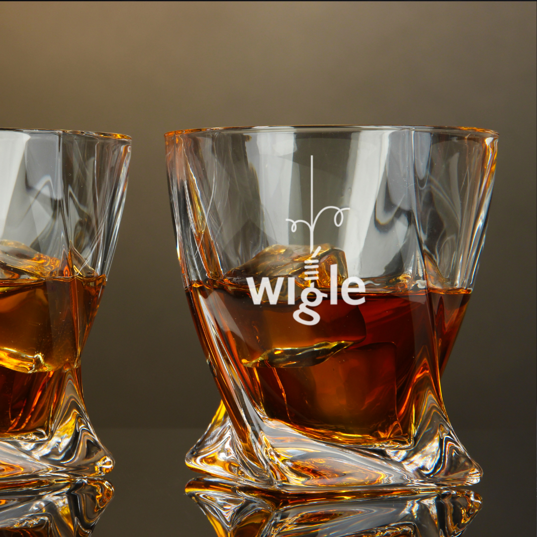 Wigle Whiskey Twisted Whiskey Glass 10oz