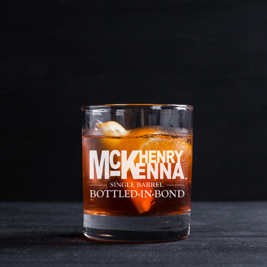 Henry McKenna Single Barrel Bourbon Whiskey Collectables Glass 11oz