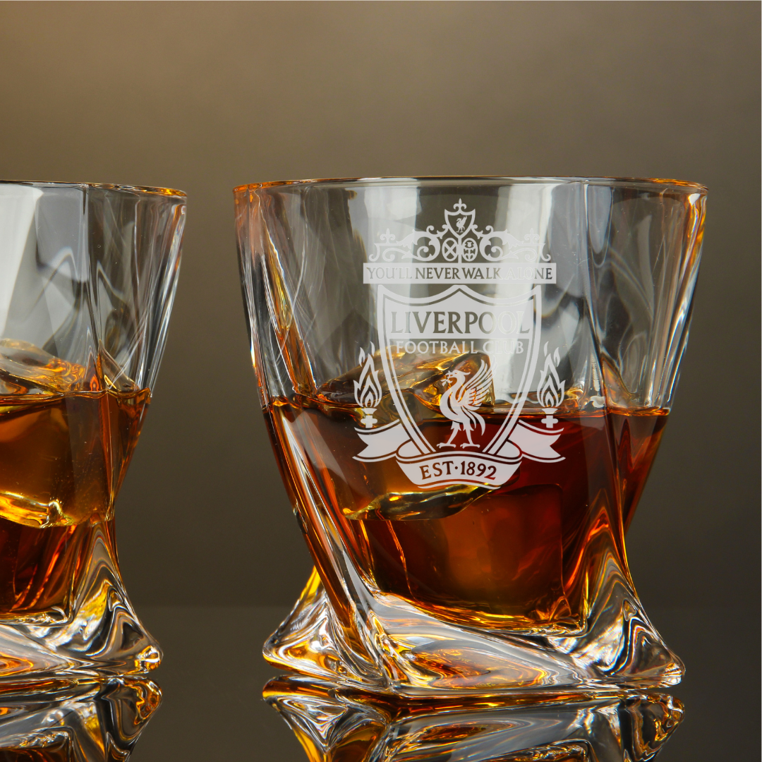 Liverpool F.C. Twisted Whiskey Glass 10oz