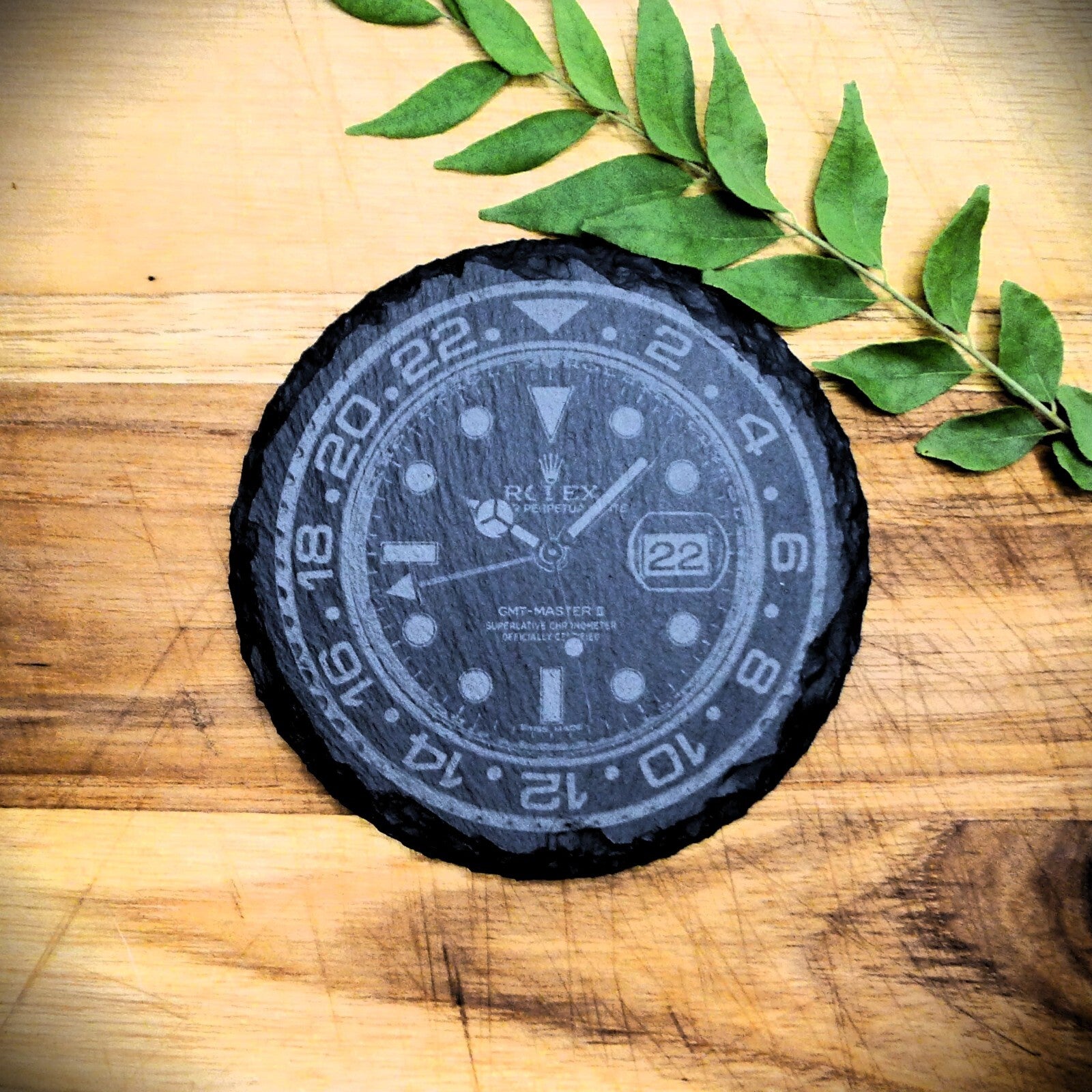 Rolex GMT Master II 116710 Slate Coaster Set Batman Brand New Hand Made