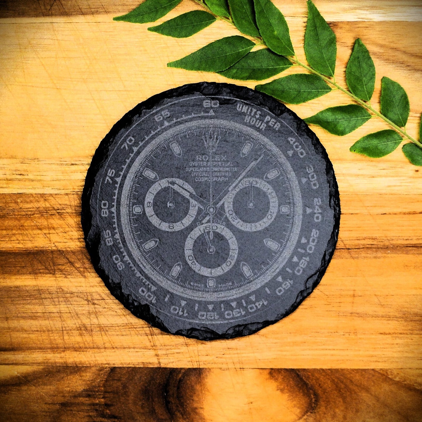 Rolex Daytona 116500LN Panda Slate Coaster Brand New Hand Made Laser Engraved 