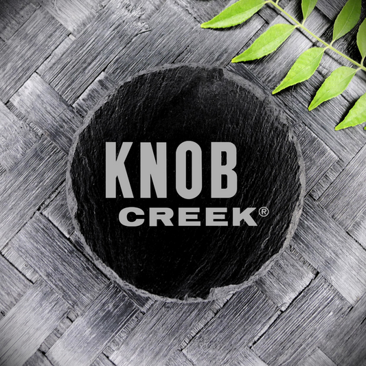 Knob Creek Bourbon Whiskey Slate Coaster Brand New Handcrafted Laser Engraved