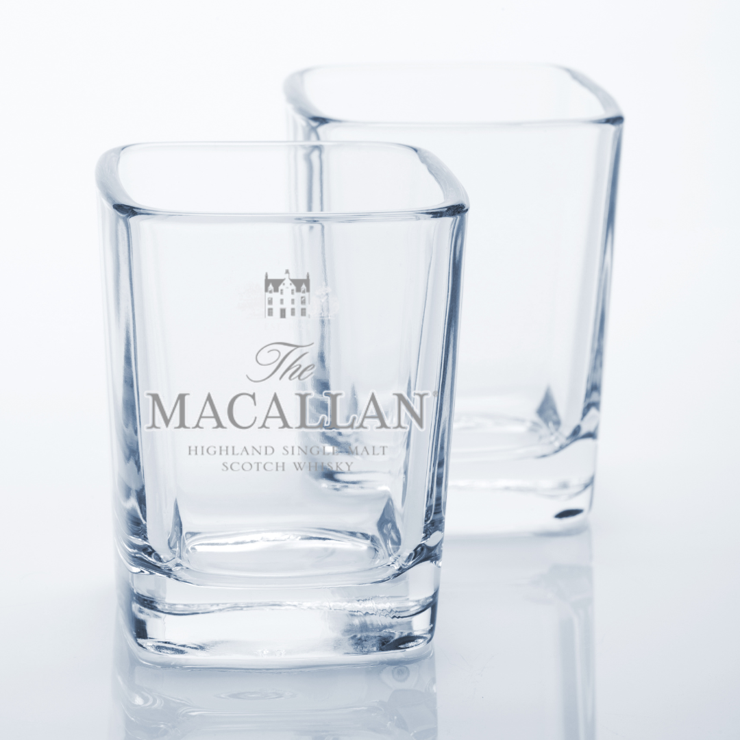 Custom Engraved The Macallan Shot Glass – 2.2 oz Square Shot Glass