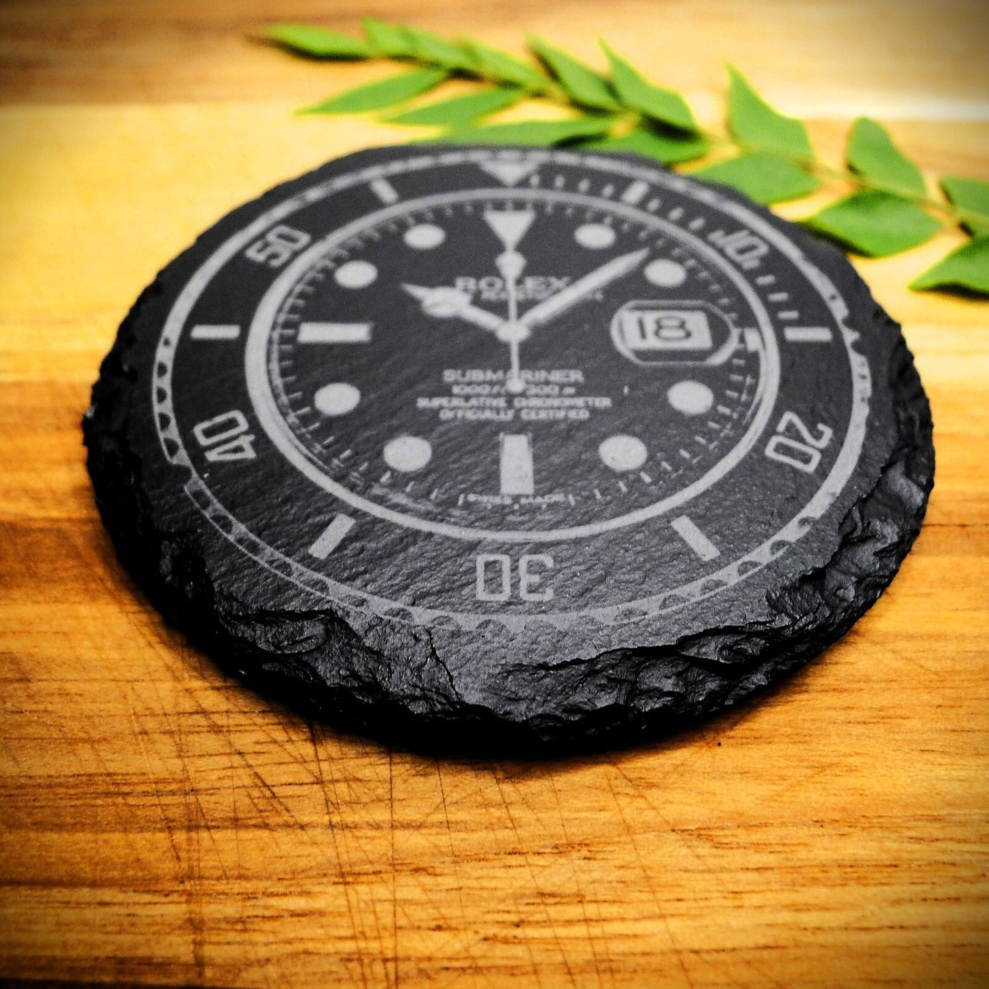 Rolex Submariner 116610LN Slate Coaster Brand New Hand Made Laser Engraved