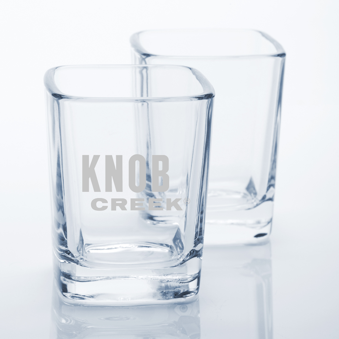Custom Engraved Knob Creek Shot Glass – 2.2 oz Square Shot Glass