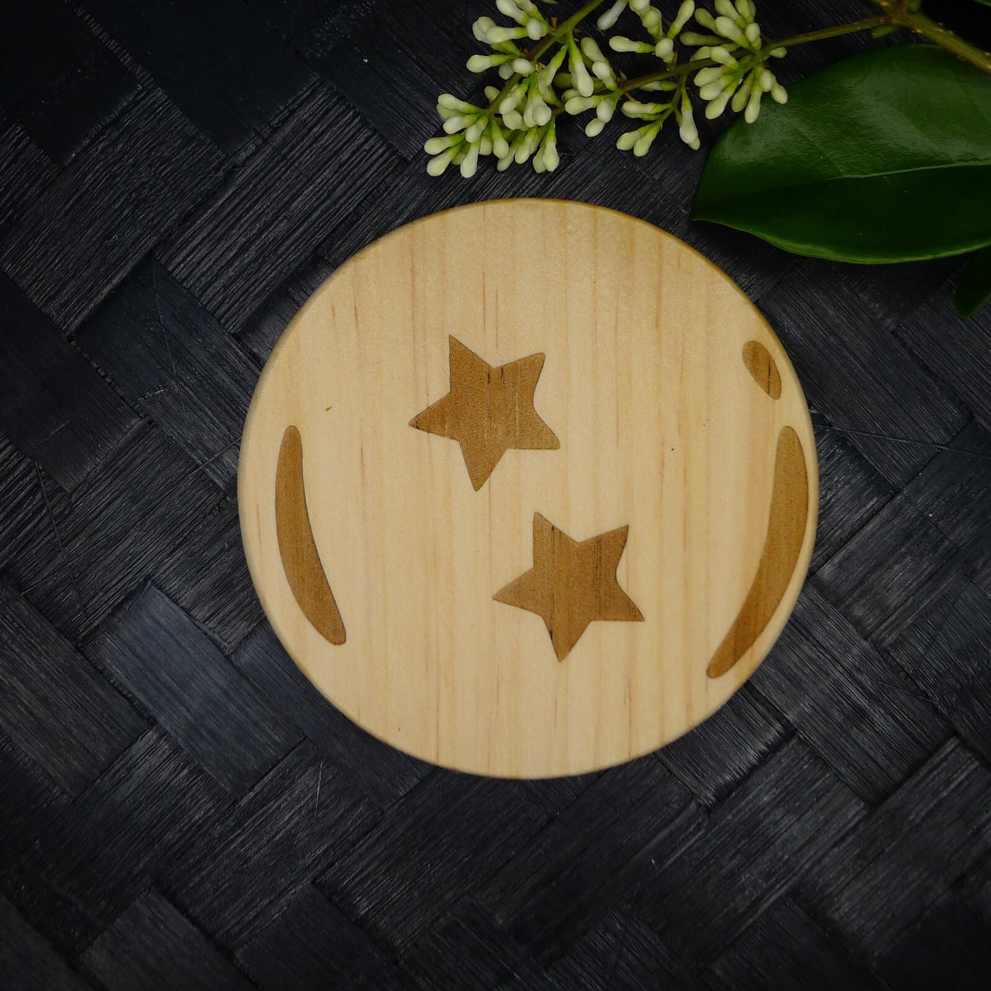 Dragon Ball Z Wooden Coaster Set, Fan Art Anime Brand New Laser Engraved RARE