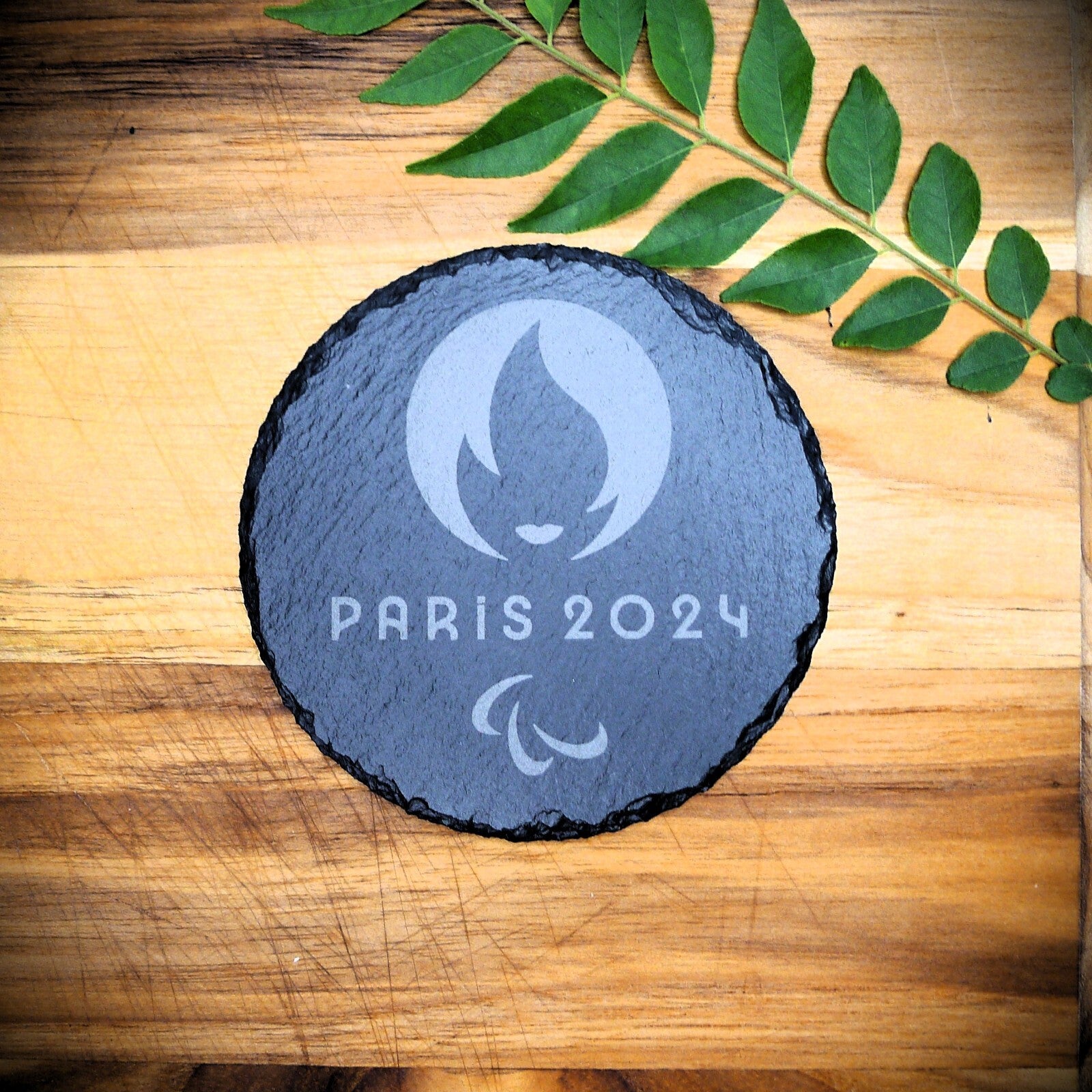 Paris 2024 Olympic Slate Coasters Set Team USA Paris 2024 Paralympics Coaster