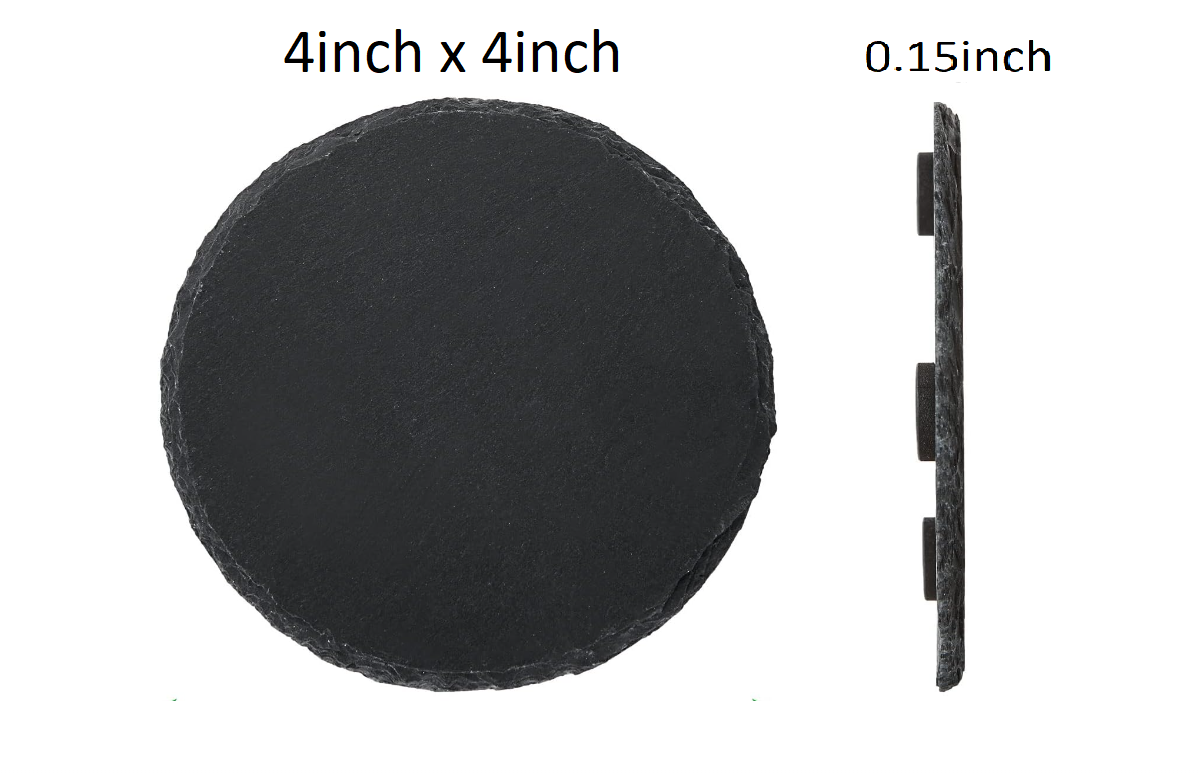 Brand New Handcrafted Laser Engraved William Larue Weller Round Slate Coaster