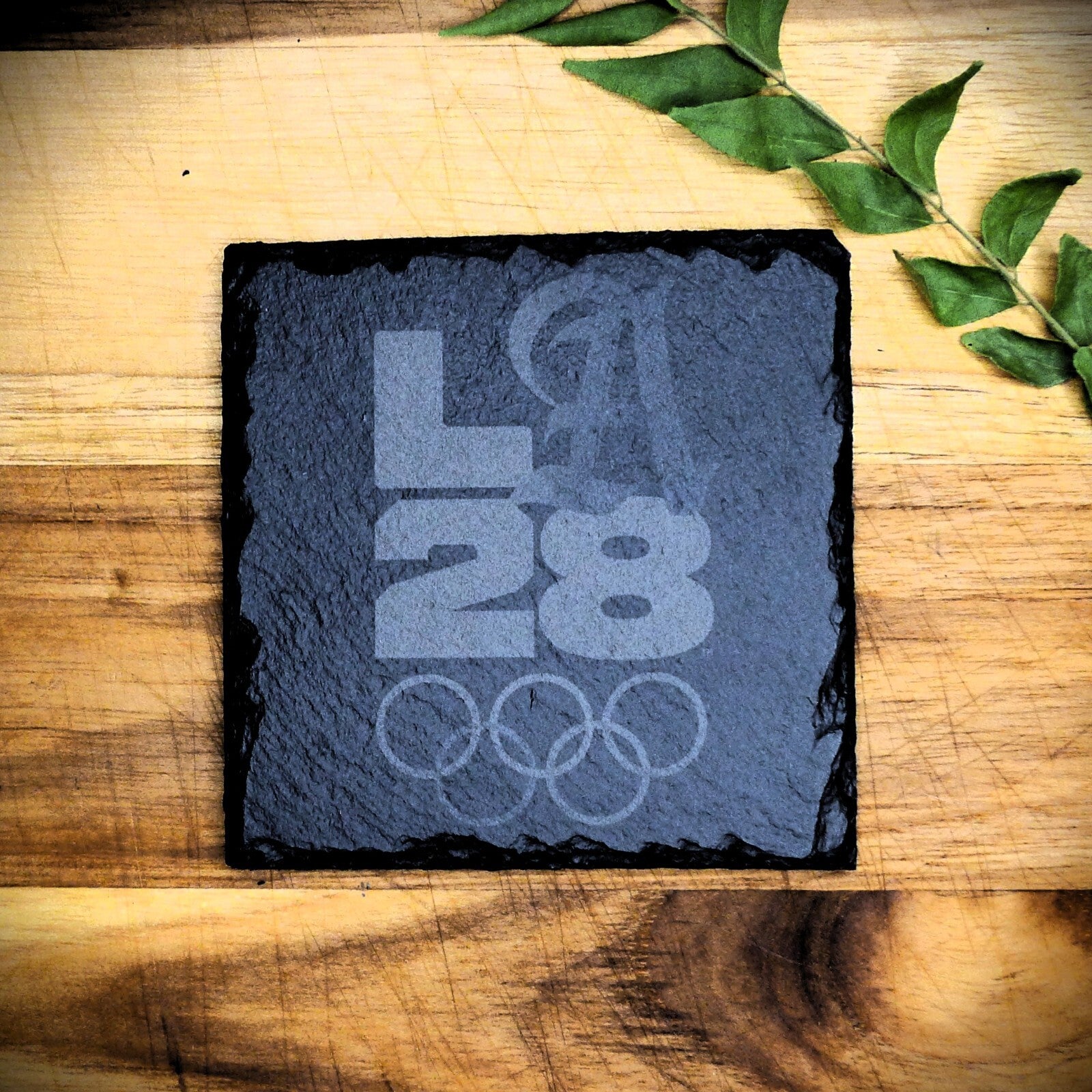 Los Angeles 2028 Olympic Slate Coaster Set LA28 Brand New Hand Made 