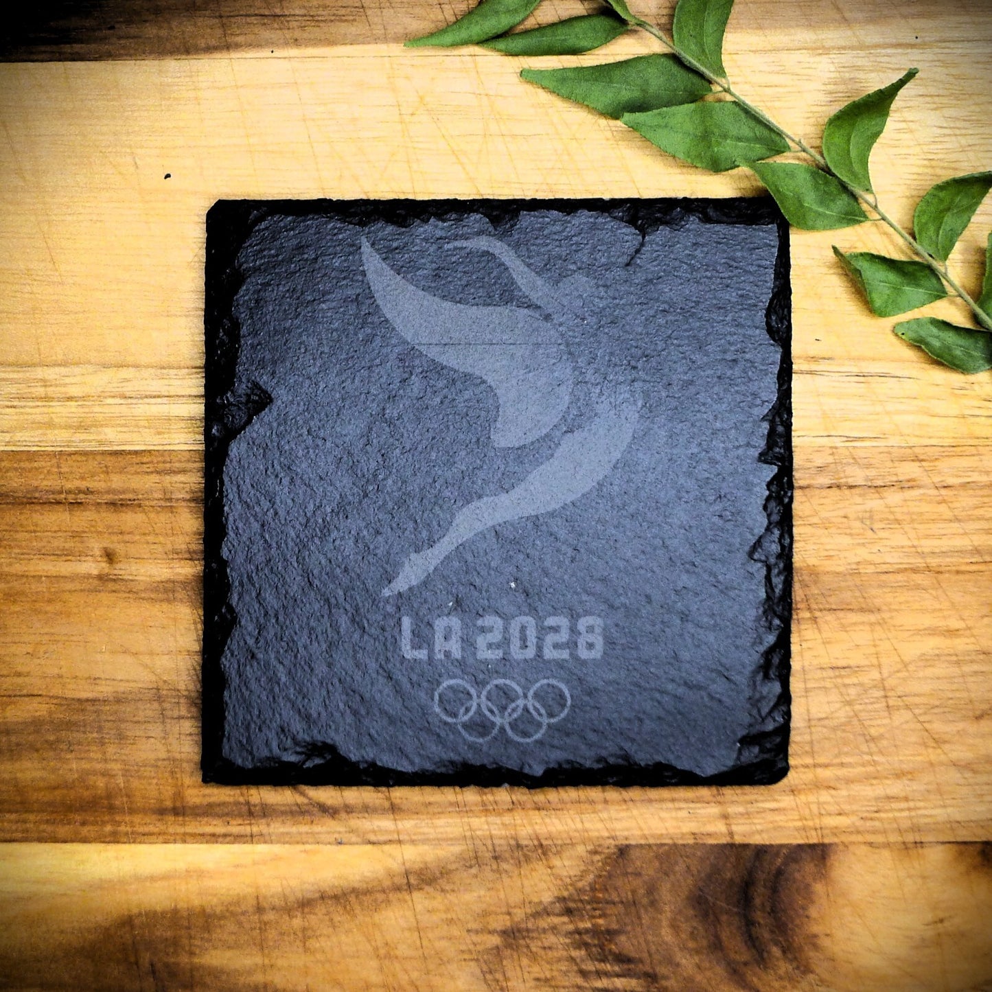 Los Angeles 2028 Olympic Slate Coaster Set LA28 Brand New Hand Made 