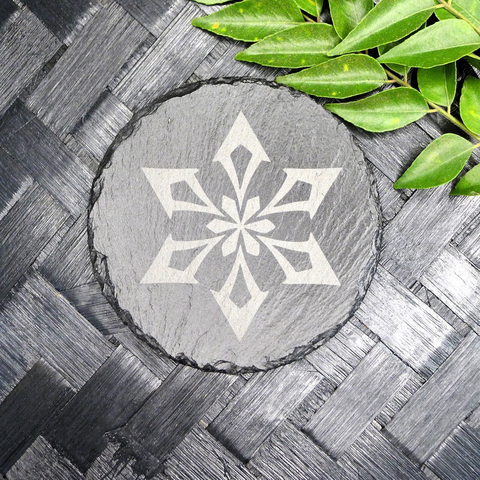 Genshin Impact Archon Slate Coaster Set of 8 Elemental Inspired Gaming Gear