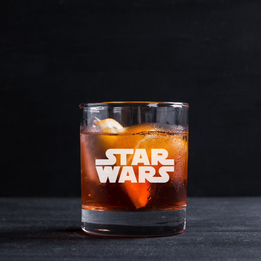 Custom Engraved Star Wars Whiskey Glass – 11 oz Standard Rocks Glass