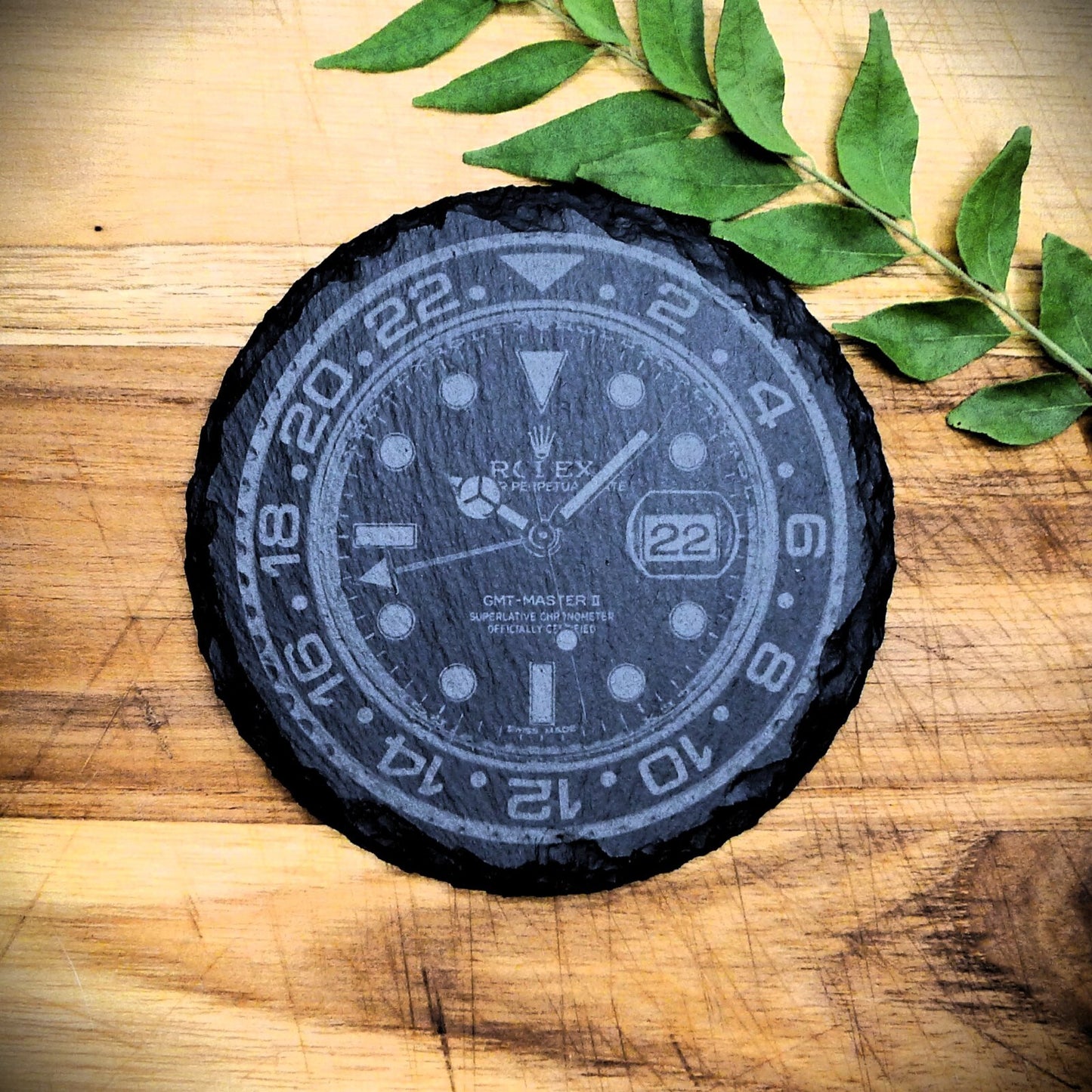 Rolex GMT Master II 116710 Slate Coaster Set Batman Brand New Hand Made
