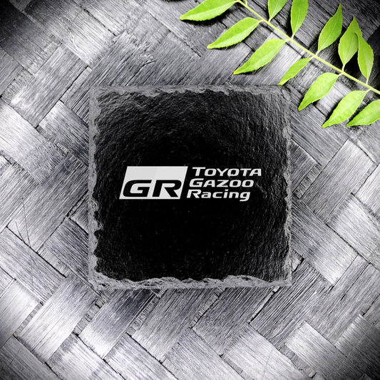 Gazoo Racing Slate Coaster Brand New Handcrafted Laser Engraved Square