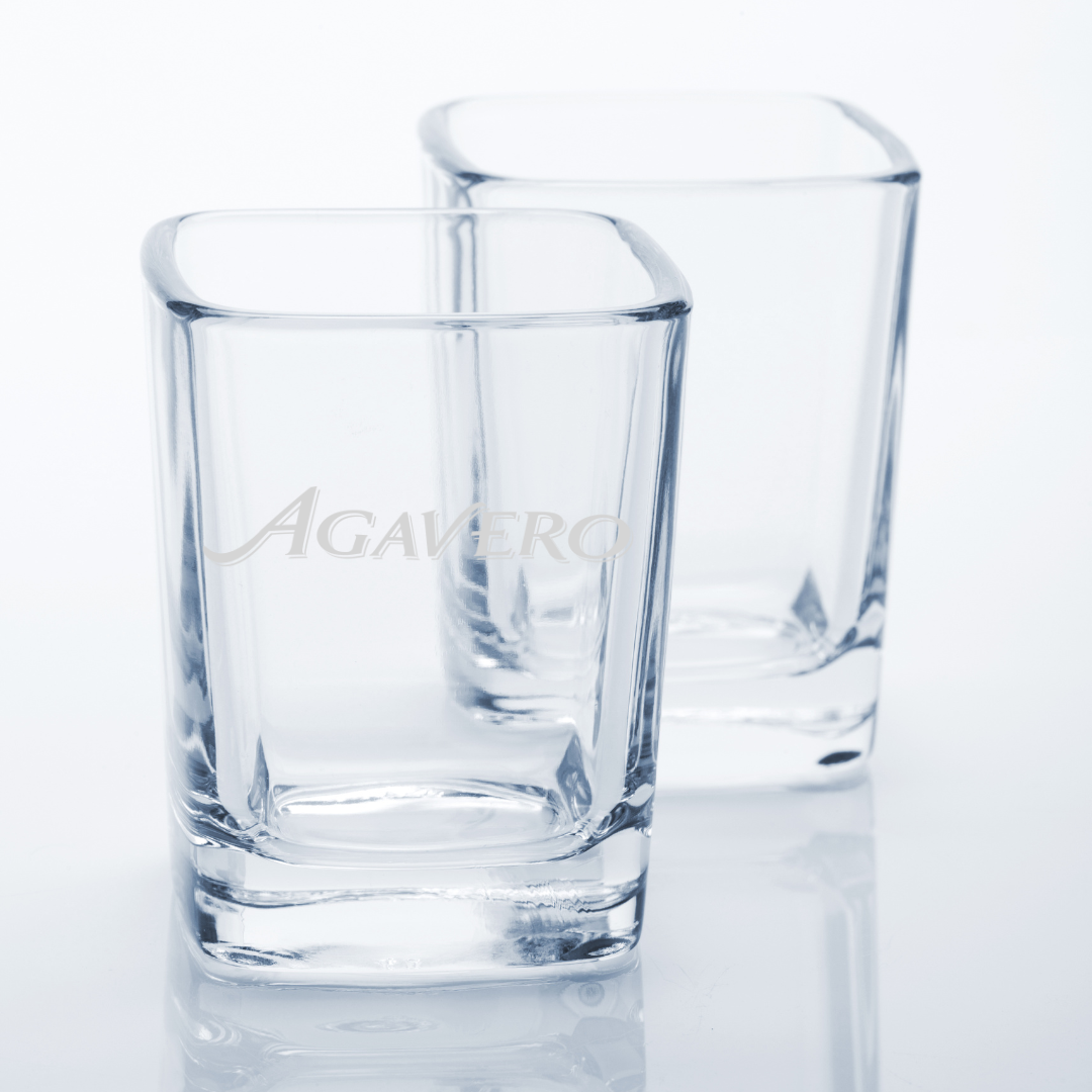 Custom Engraved Agavero Shot Glass – 2.2 oz Square Shot Glass NEW