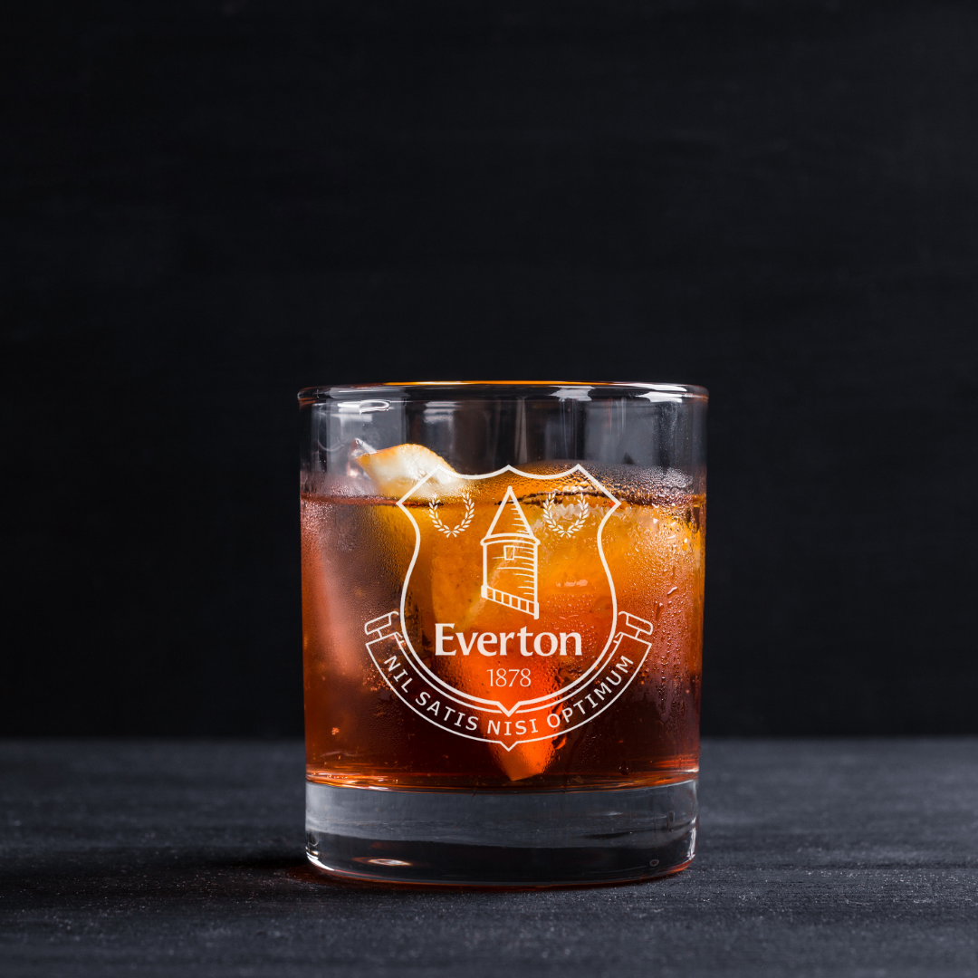 Custom Engraved Everton Whiskey Glass – 11 oz Standard Rocks Glass  NEW