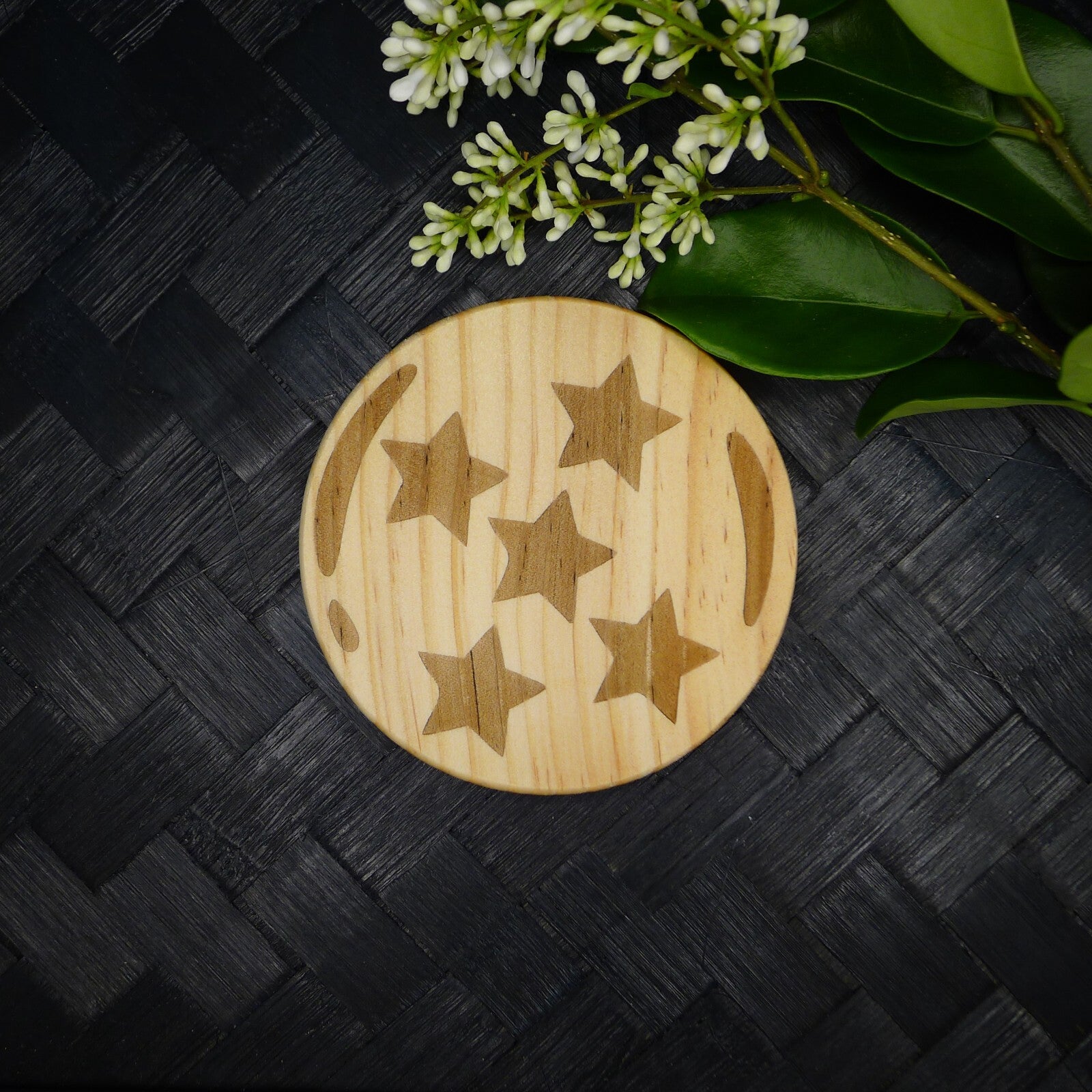 Dragon Ball Z Wooden Coaster Set, Fan Art Anime Brand New Laser Engraved RARE