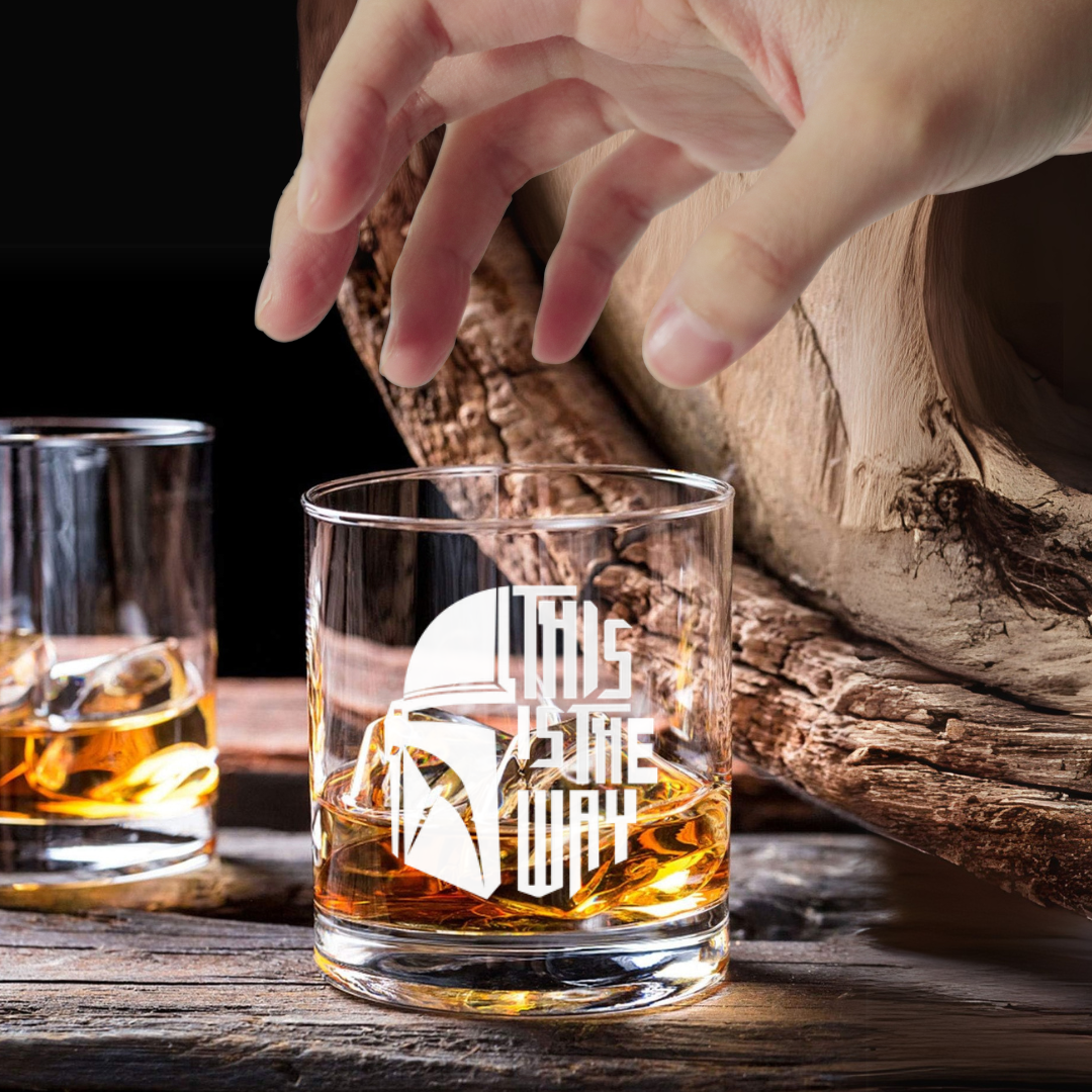 Custom Engraved This Is The Way Whiskey Glass – 7 oz Small Rocks Glass