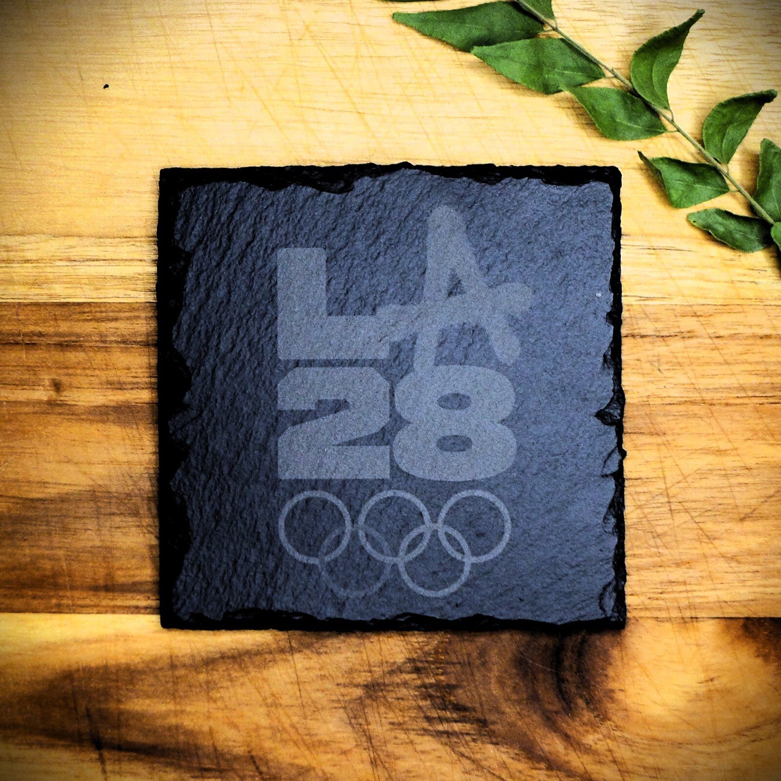 Los Angeles 2028 Olympic Slate Coaster Set LA28 Brand New Hand Made 