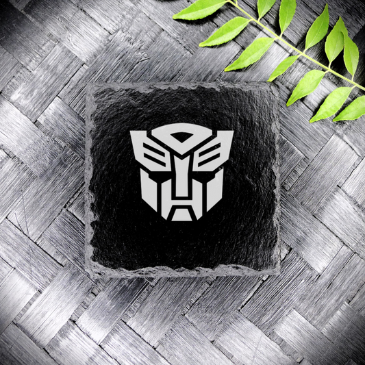 Transformers Autobot Slate Coaster Brand New Handcrafted Laser Engraved Square