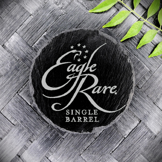 EAGLE RARE Bourbon Whiskey Slate Coaster Brand New Handcrafted Laser Engraved