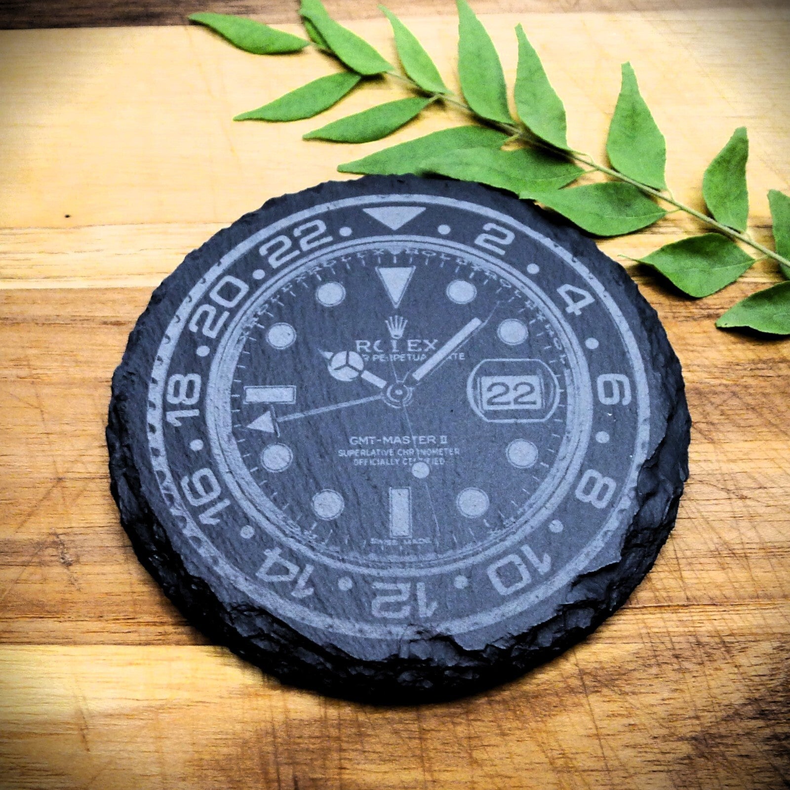 Rolex GMT Master II 116710 Slate Coaster Set Batman Brand New Hand Made