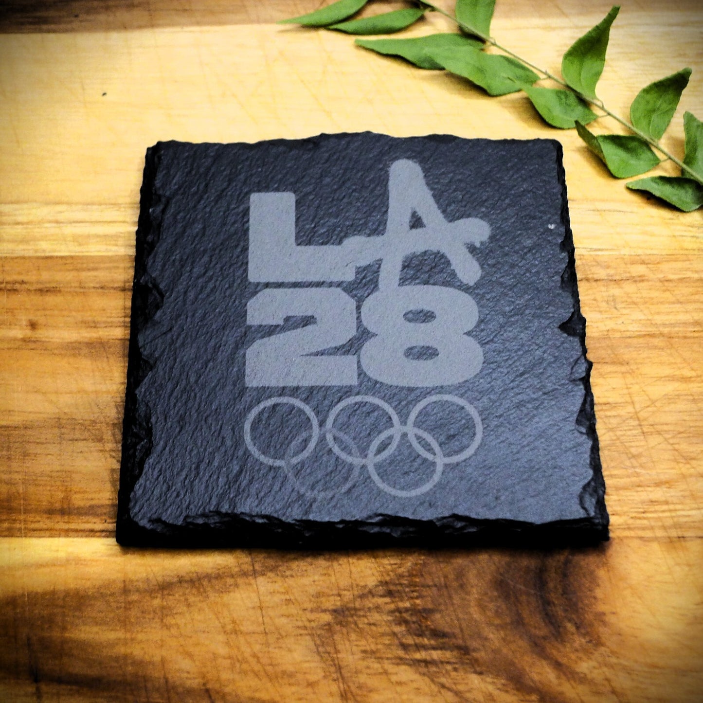 Los Angeles 2028 Olympic Slate Coaster Set LA28 Brand New Hand Made 