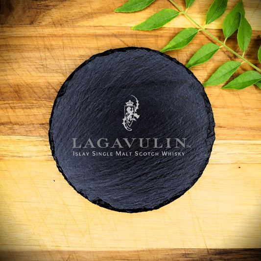 Custom Engraved Lagavulin Slate Coaster Brand New Handcrafted Laser Engraved