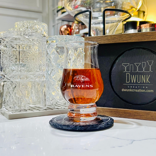 Custom Engraved Baltimore Ravens Premium Tulip Glass – 8 oz