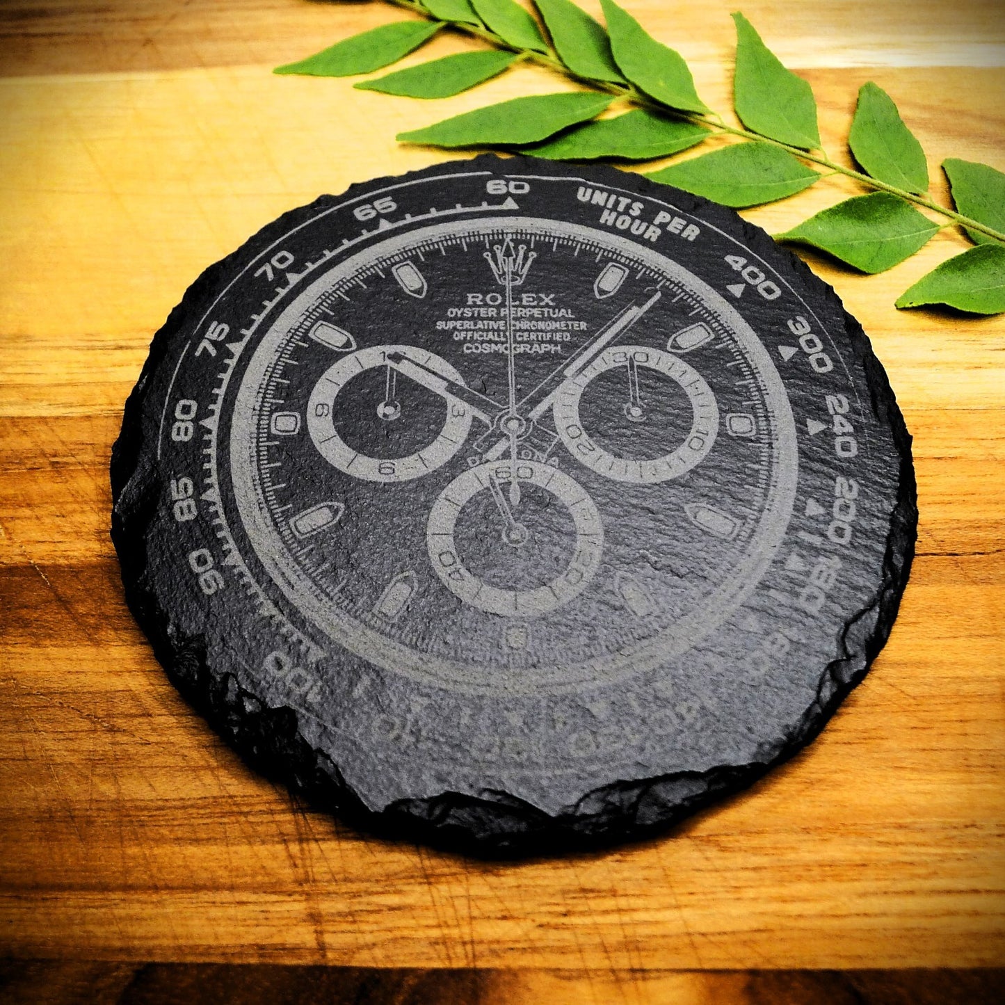 Rolex Daytona 116500LN Panda Slate Coaster Brand New Hand Made Laser Engraved 