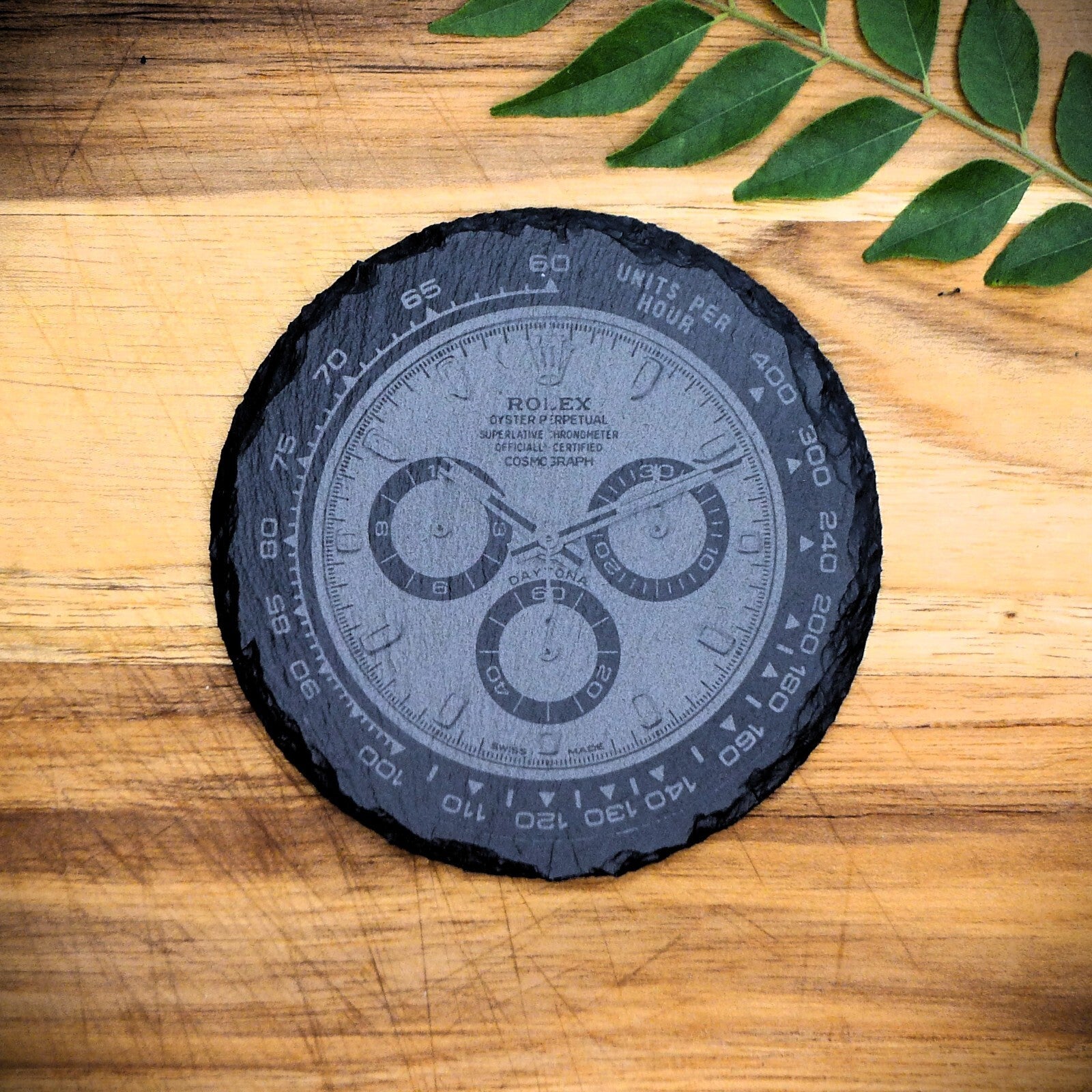 Rolex Daytona 116500LN Panda Slate Coaster Brand New Hand Made Laser Engraved