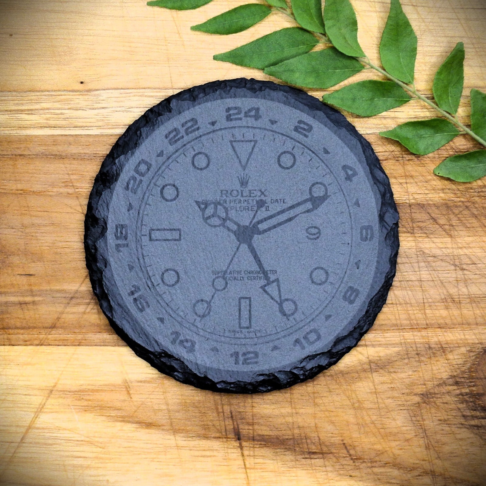 Rolex Polar Explorer II 216570 Slate Coaster Brand New Hand Made Laser Engraved 